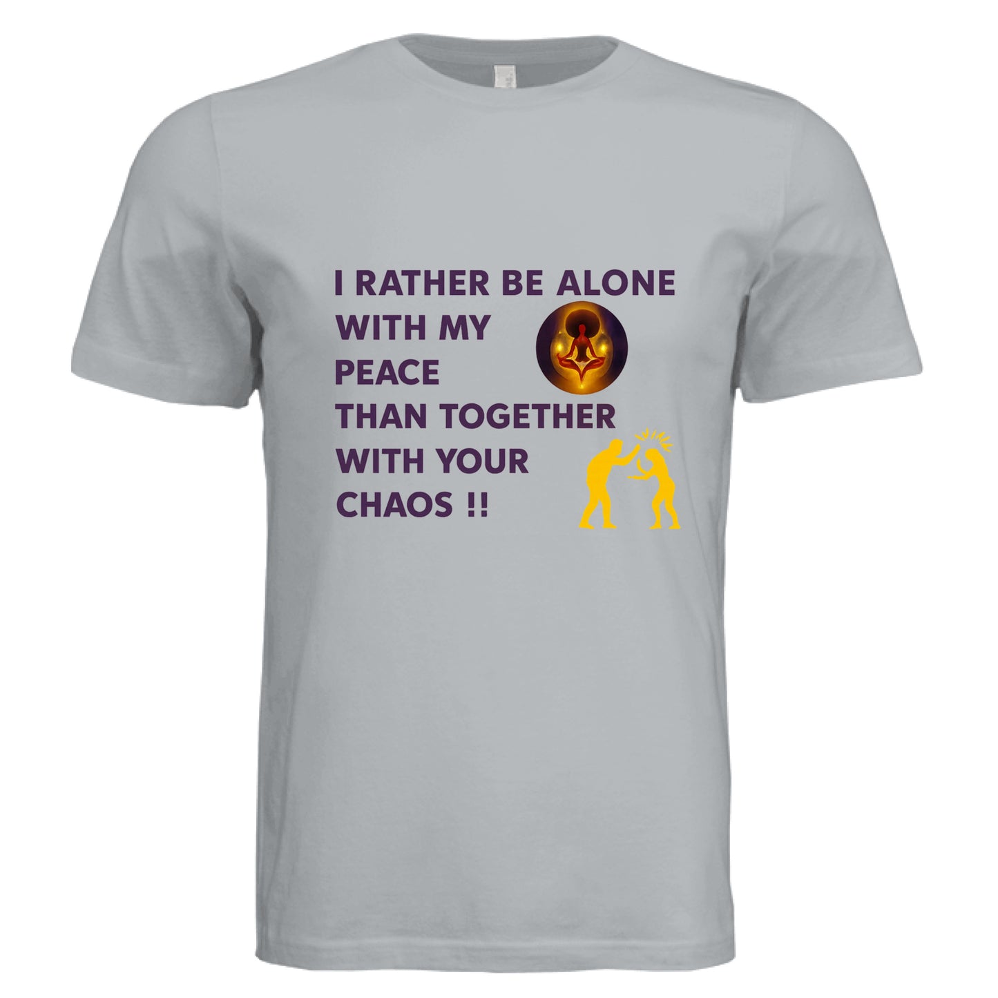 Solid Silver Triblend - FRONT